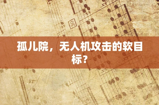 孤儿院，无人机攻击的软目标？