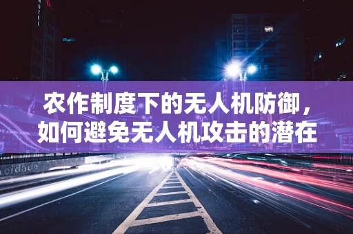 农作制度下的无人机防御，如何避免无人机攻击的潜在风险？
