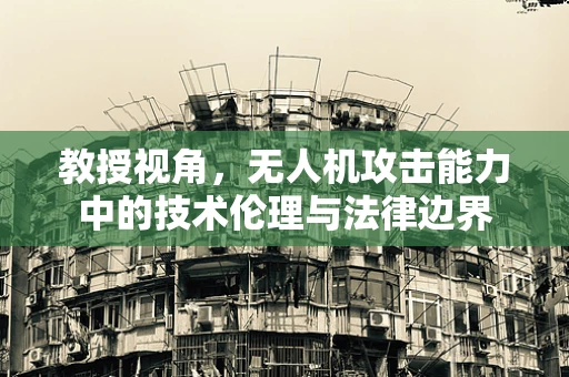 教授视角，无人机攻击能力中的技术伦理与法律边界
