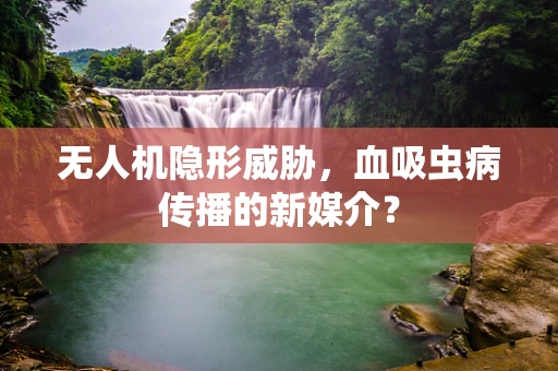 无人机隐形威胁，血吸虫病传播的新媒介？