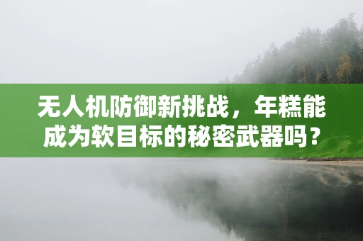 无人机防御新挑战，年糕能成为软目标的秘密武器吗？