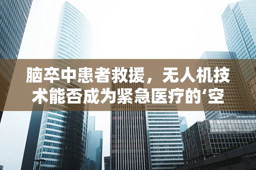 脑卒中患者救援，无人机技术能否成为紧急医疗的‘空中大脑’？