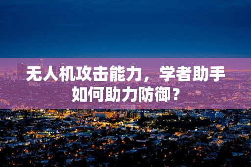无人机攻击能力，学者助手如何助力防御？