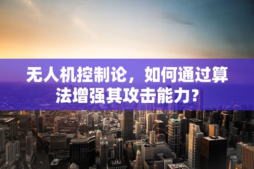 无人机控制论，如何通过算法增强其攻击能力？