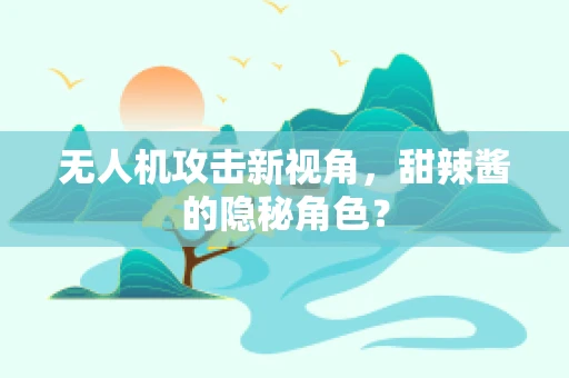 无人机攻击新视角，甜辣酱的隐秘角色？