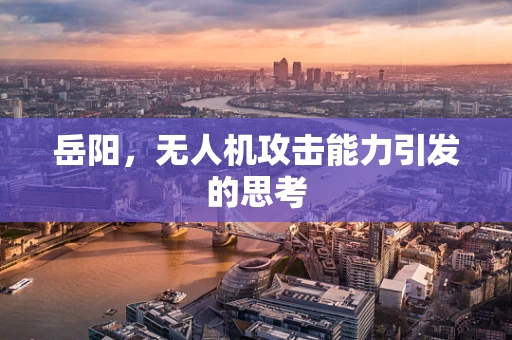 岳阳，无人机攻击能力引发的思考