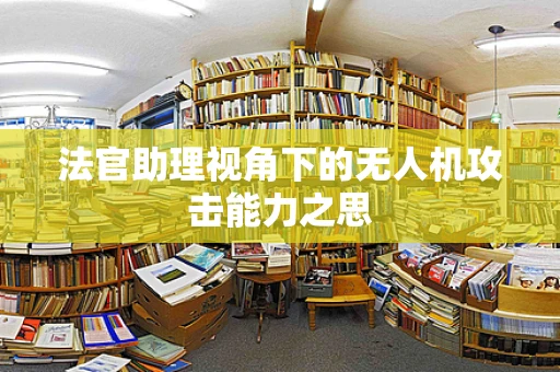 法官助理视角下的无人机攻击能力之思