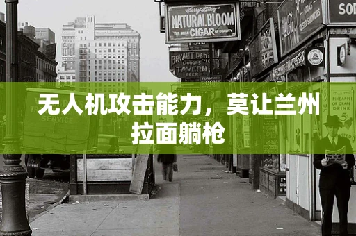 无人机攻击能力，莫让兰州拉面躺枪