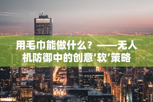 用毛巾能做什么？——无人机防御中的创意‘软’策略