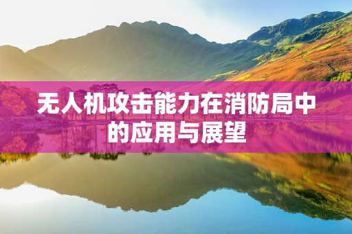 无人机攻击能力在消防局中的应用与展望