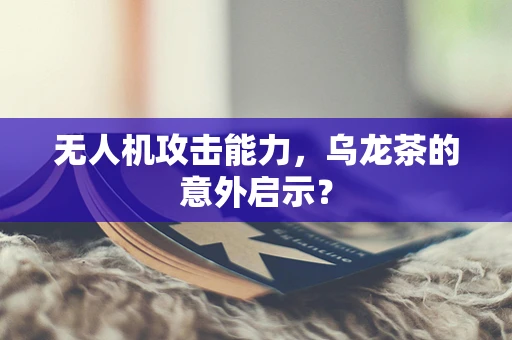 无人机攻击能力，乌龙茶的意外启示？