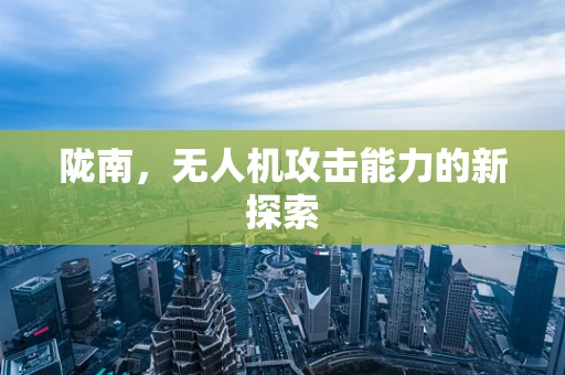 陇南，无人机攻击能力的新探索