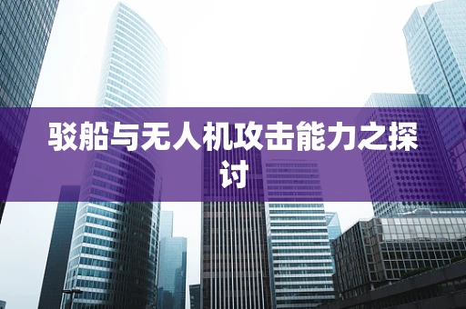 驳船与无人机攻击能力之探讨