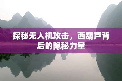 探秘无人机攻击，西葫芦背后的隐秘力量