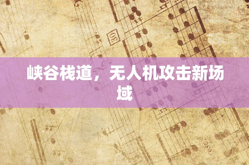 峡谷栈道，无人机攻击新场域