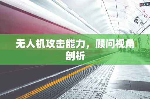 无人机攻击能力，顾问视角剖析