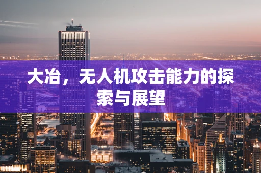 大冶，无人机攻击能力的探索与展望