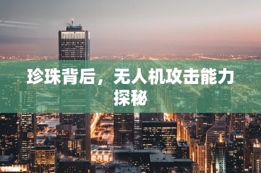 珍珠背后，无人机攻击能力探秘