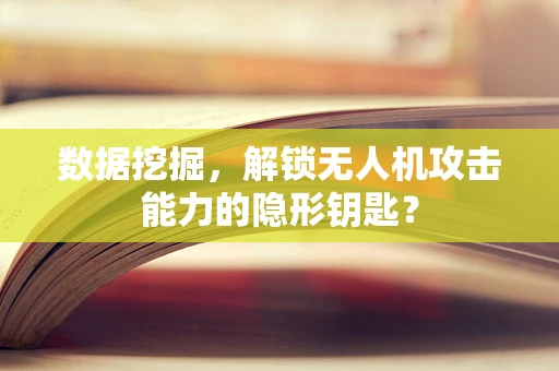 数据挖掘，解锁无人机攻击能力的隐形钥匙？