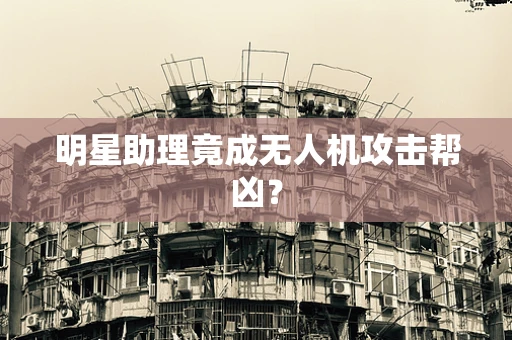 明星助理竟成无人机攻击帮凶？