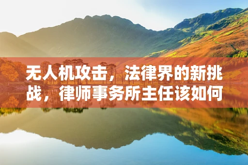 无人机攻击，法律界的新挑战，律师事务所主任该如何应对？