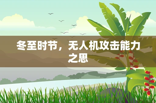 冬至时节，无人机攻击能力之思