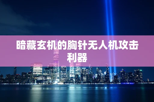 暗藏玄机的胸针无人机攻击利器