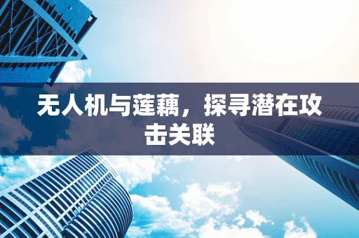 无人机与莲藕，探寻潜在攻击关联