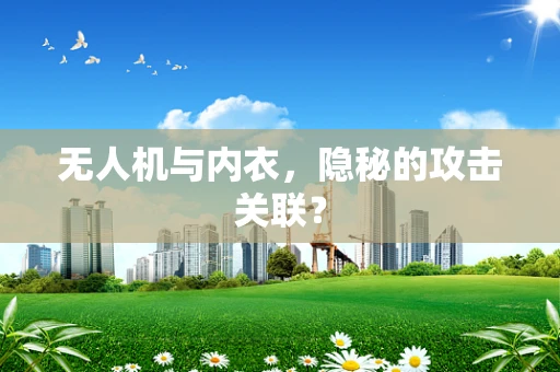 无人机与内衣，隐秘的攻击关联？