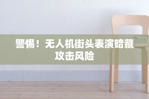 警惕！无人机街头表演暗藏攻击风险