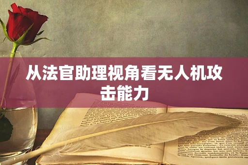 从法官助理视角看无人机攻击能力