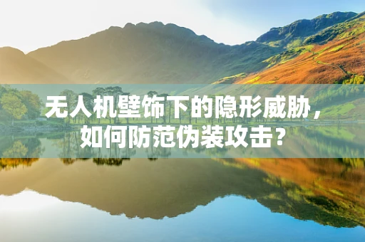 无人机壁饰下的隐形威胁，如何防范伪装攻击？