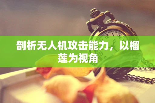 剖析无人机攻击能力，以榴莲为视角