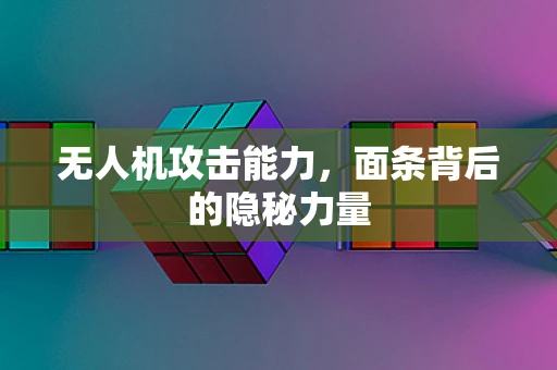 无人机攻击能力，面条背后的隐秘力量