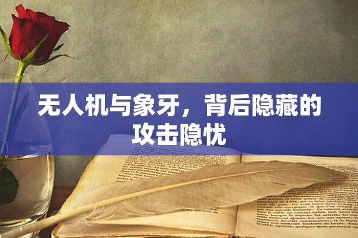 无人机与象牙，背后隐藏的攻击隐忧
