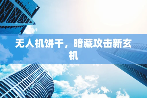 无人机饼干，暗藏攻击新玄机