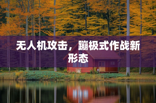 无人机攻击，蹦极式作战新形态