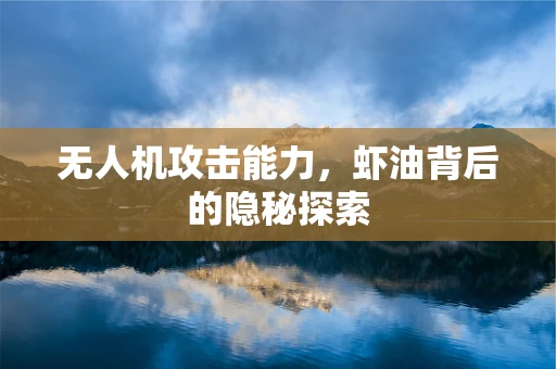 无人机攻击能力，虾油背后的隐秘探索
