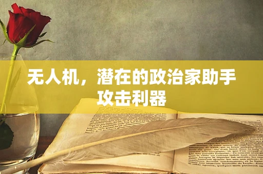 无人机，潜在的政治家助手攻击利器