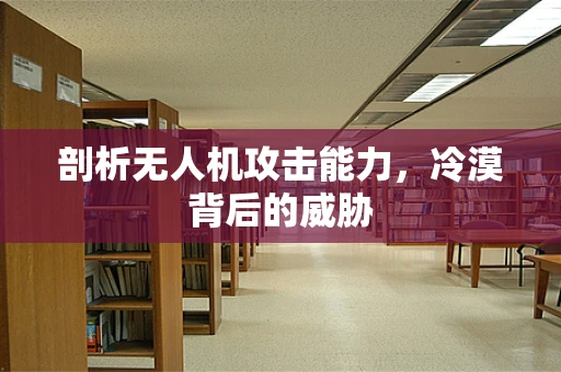 剖析无人机攻击能力，冷漠背后的威胁