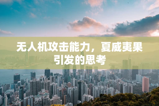无人机攻击能力，夏威夷果引发的思考